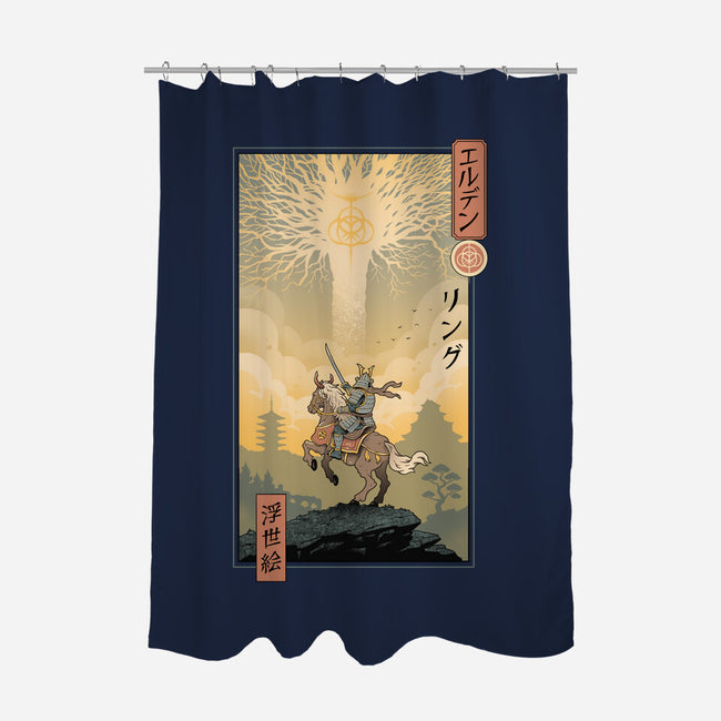 Elder Ring Ukiyo-e-None-Polyester-Shower Curtain-vp021