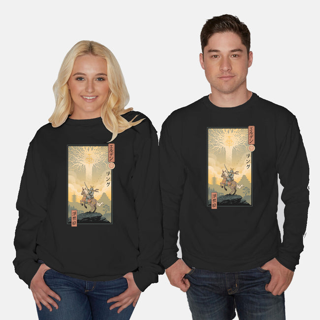 Elder Ring Ukiyo-e-Unisex-Crew Neck-Sweatshirt-vp021