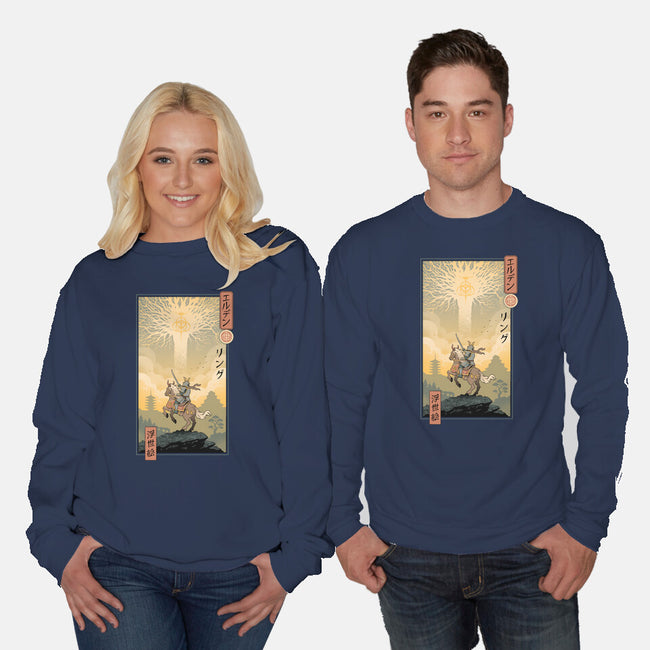 Elder Ring Ukiyo-e-Unisex-Crew Neck-Sweatshirt-vp021