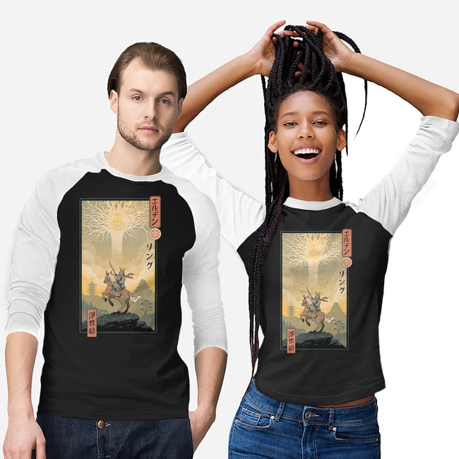 Elder Ring Ukiyo-e-Unisex-Baseball-Tee-vp021
