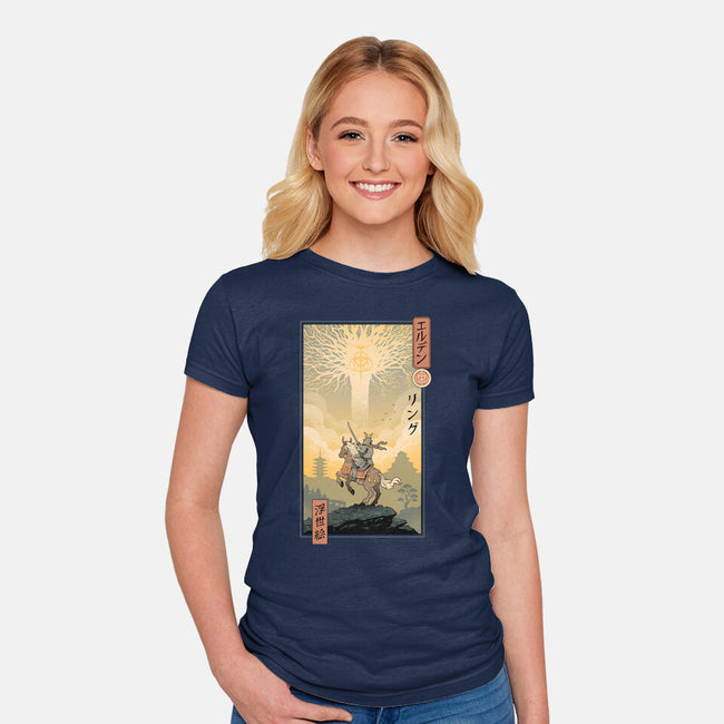 Elder Ring Ukiyo-e-Womens-Fitted-Tee-vp021
