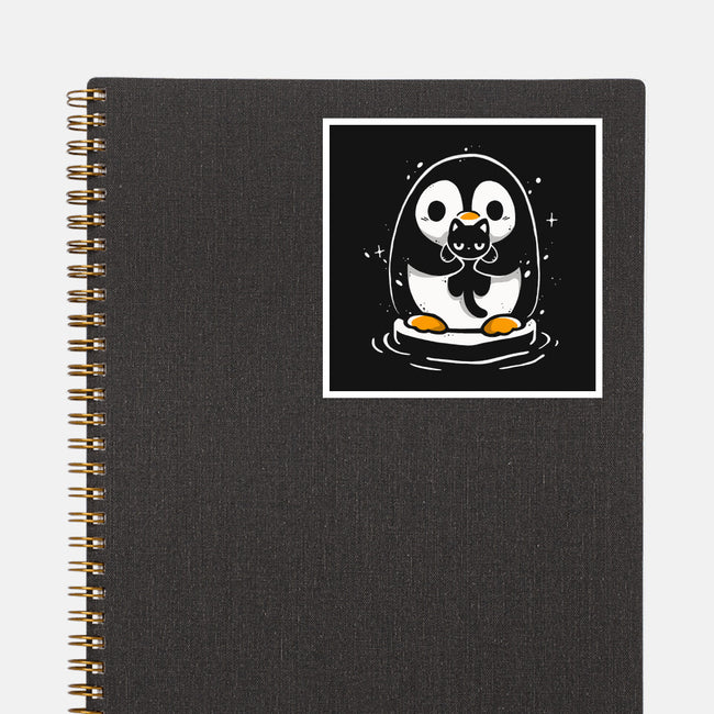 Penguin Kittens-None-Glossy-Sticker-Vallina84