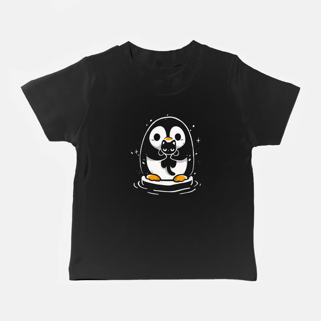 Penguin Kittens-Baby-Basic-Tee-Vallina84
