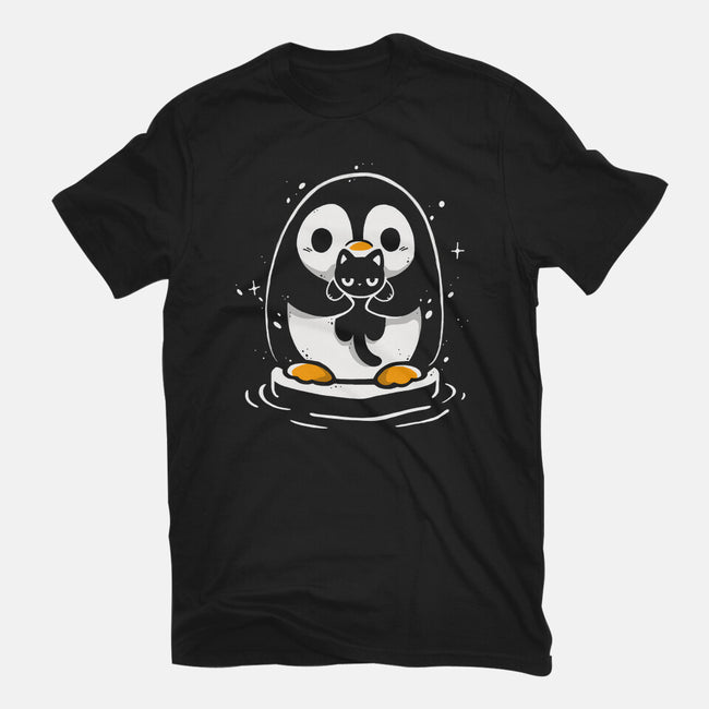 Penguin Kittens-Unisex-Basic-Tee-Vallina84