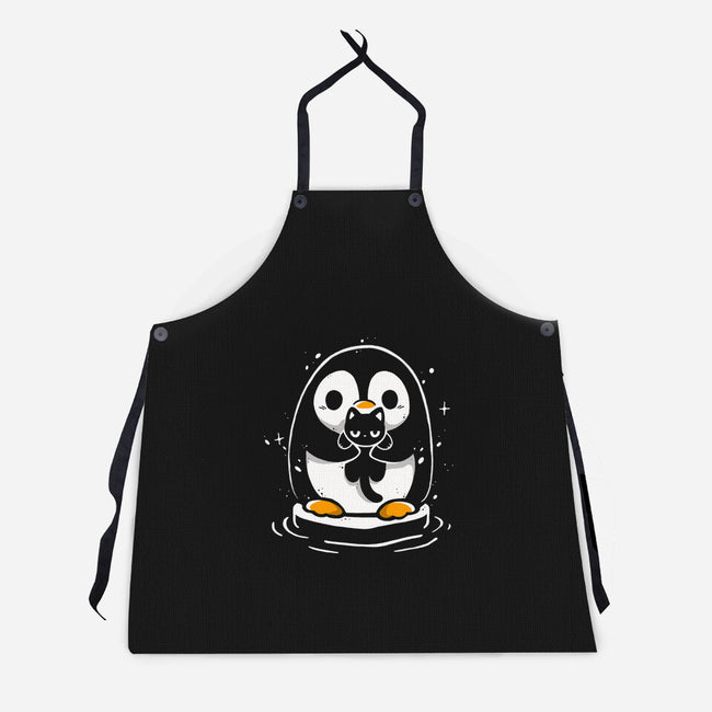 Penguin Kittens-Unisex-Kitchen-Apron-Vallina84