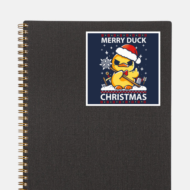 Merry Duck Christmas-None-Glossy-Sticker-Vallina84