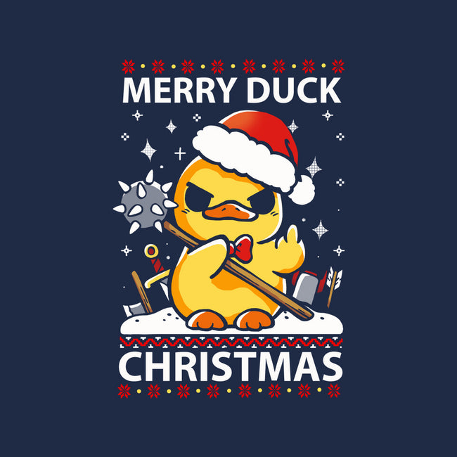 Merry Duck Christmas-Mens-Heavyweight-Tee-Vallina84