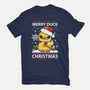 Merry Duck Christmas-Youth-Basic-Tee-Vallina84