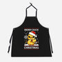 Merry Duck Christmas-Unisex-Kitchen-Apron-Vallina84