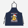Merry Duck Christmas-Unisex-Kitchen-Apron-Vallina84