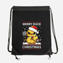 Merry Duck Christmas-None-Drawstring-Bag-Vallina84