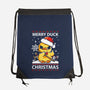 Merry Duck Christmas-None-Drawstring-Bag-Vallina84