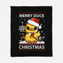 Merry Duck Christmas-None-Fleece-Blanket-Vallina84