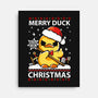 Merry Duck Christmas-None-Stretched-Canvas-Vallina84