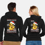 Merry Duck Christmas-Unisex-Zip-Up-Sweatshirt-Vallina84