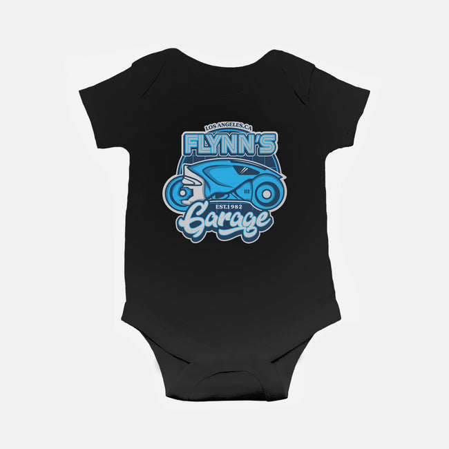 Flynn's Garage-Baby-Basic-Onesie-SuperEdu