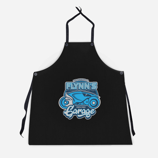 Flynn's Garage-Unisex-Kitchen-Apron-SuperEdu