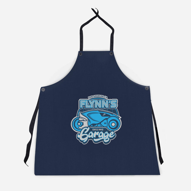 Flynn's Garage-Unisex-Kitchen-Apron-SuperEdu