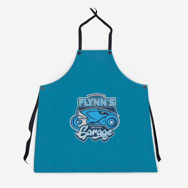 Flynn's Garage-Unisex-Kitchen-Apron-SuperEdu