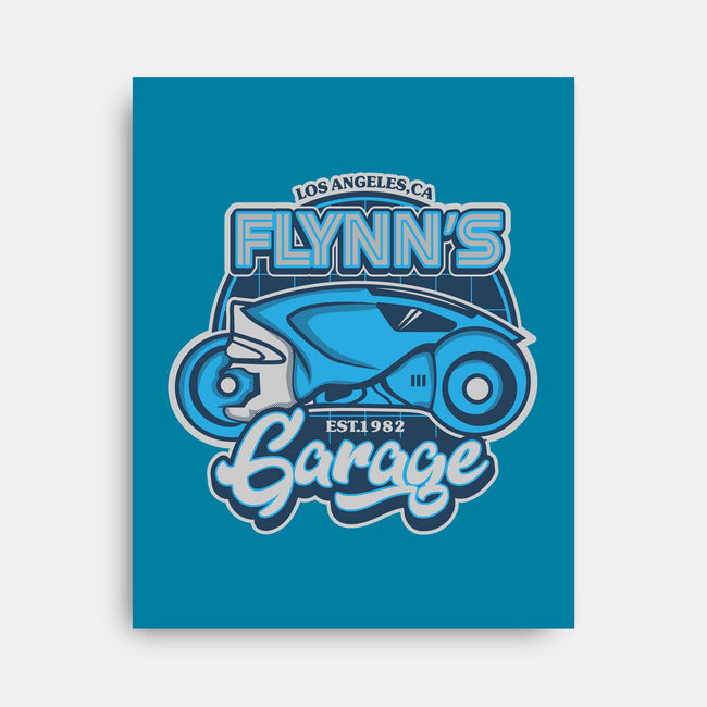 Flynn's Garage-None-Stretched-Canvas-SuperEdu
