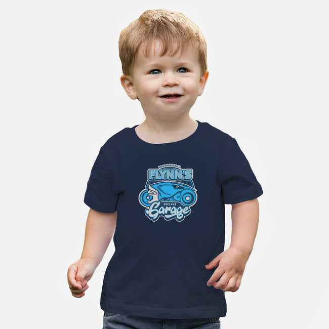 Flynn's Garage-Baby-Basic-Tee-SuperEdu