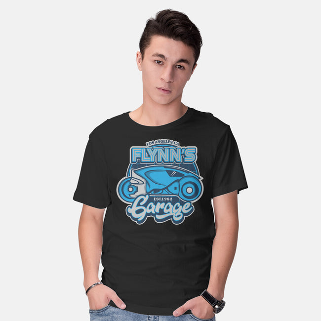 Flynn's Garage-Mens-Basic-Tee-SuperEdu