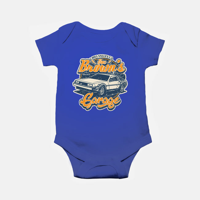 Doc Brown's Garage-Baby-Basic-Onesie-SuperEdu