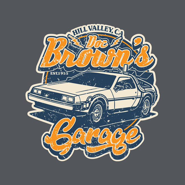 Doc Brown's Garage-Womens-Fitted-Tee-SuperEdu
