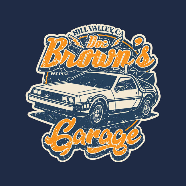 Doc Brown's Garage-None-Fleece-Blanket-SuperEdu