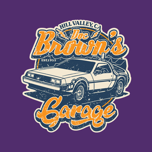 Doc Brown's Garage-Womens-Fitted-Tee-SuperEdu