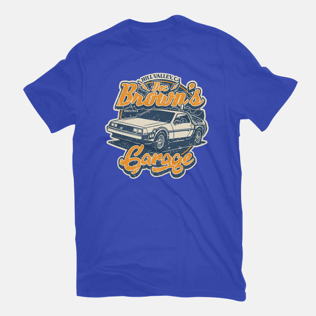 Doc Brown's Garage-Womens-Fitted-Tee-SuperEdu