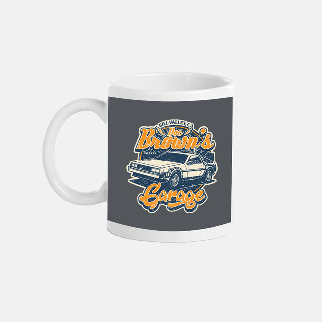 Doc Brown's Garage-None-Mug-Drinkware-SuperEdu