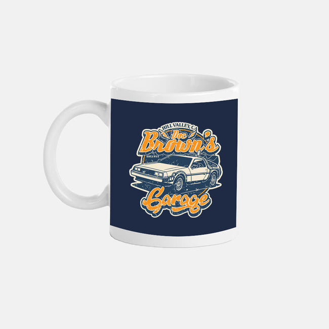 Doc Brown's Garage-None-Mug-Drinkware-SuperEdu