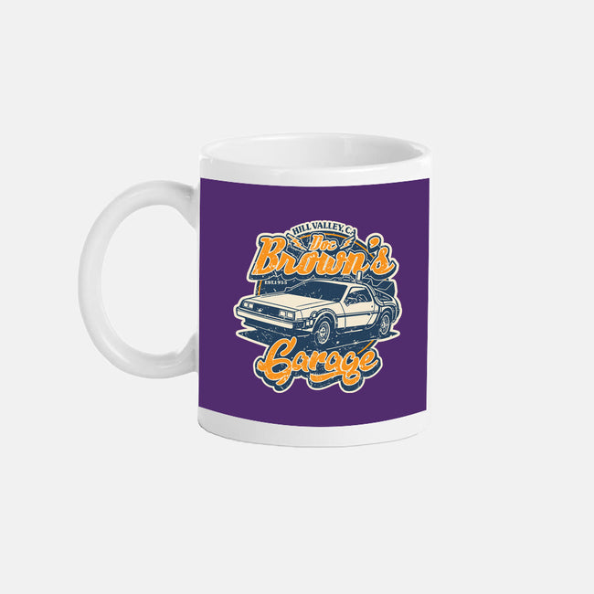 Doc Brown's Garage-None-Mug-Drinkware-SuperEdu