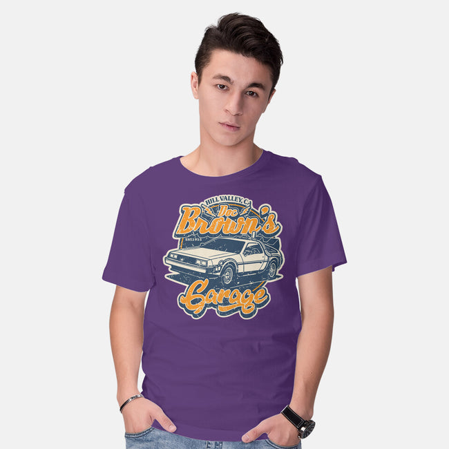 Doc Brown's Garage-Mens-Basic-Tee-SuperEdu