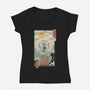 Water Nomad Ukiyo-e-Womens-V-Neck-Tee-vp021