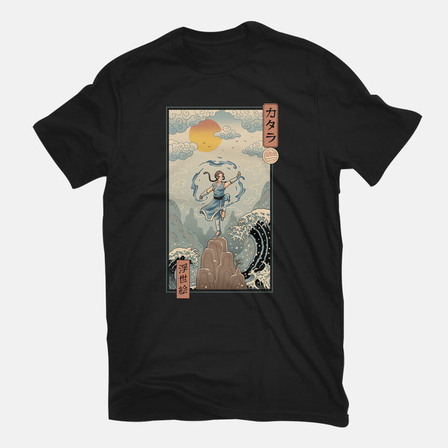 Water Nomad Ukiyo-e-Womens-Fitted-Tee-vp021