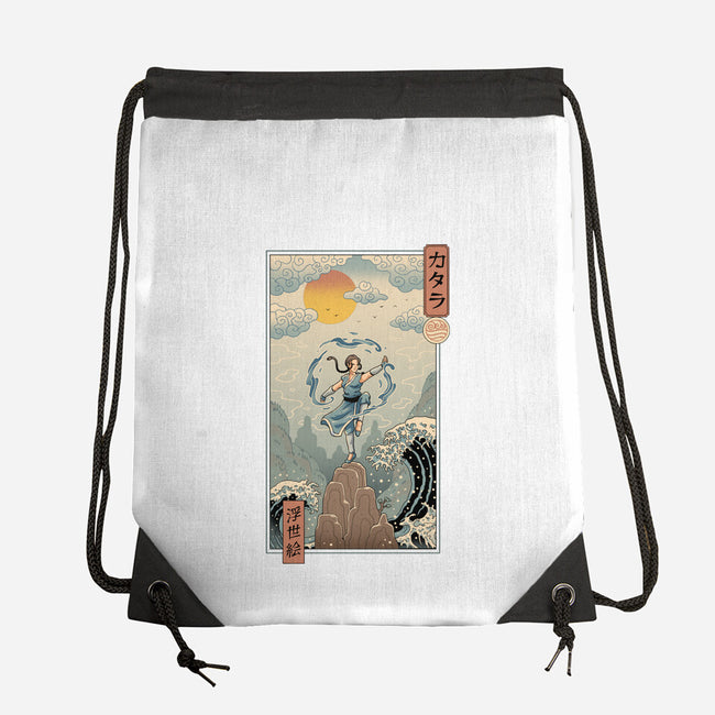 Water Nomad Ukiyo-e-None-Drawstring-Bag-vp021