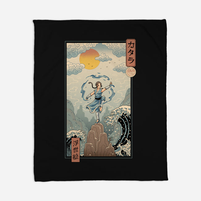 Water Nomad Ukiyo-e-None-Fleece-Blanket-vp021