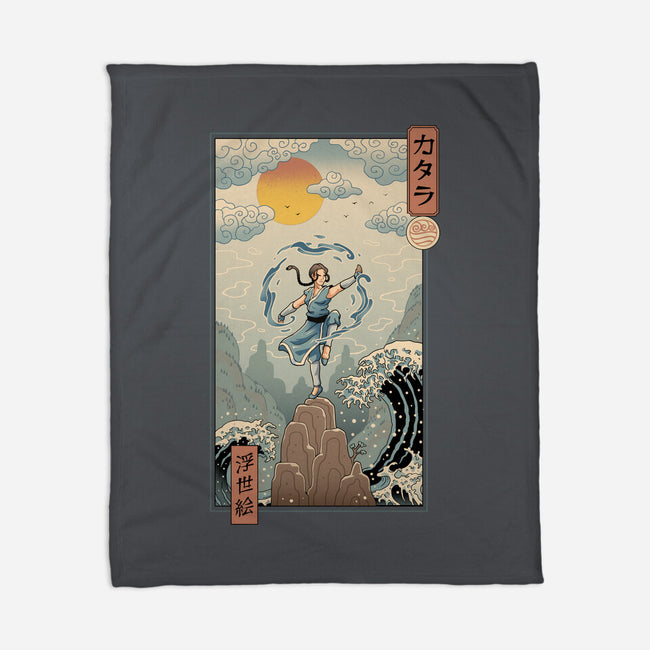 Water Nomad Ukiyo-e-None-Fleece-Blanket-vp021