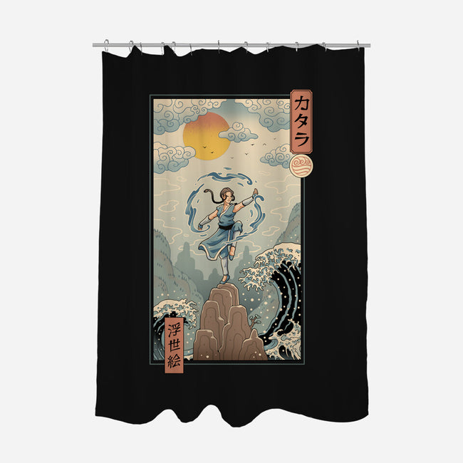 Water Nomad Ukiyo-e-None-Polyester-Shower Curtain-vp021