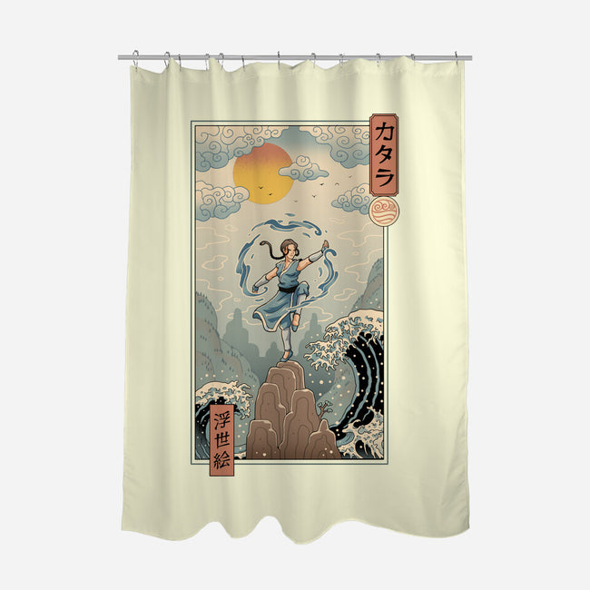 Water Nomad Ukiyo-e-None-Polyester-Shower Curtain-vp021