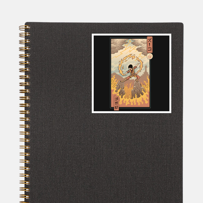 Fire Nomad Ukiyo-e-None-Glossy-Sticker-vp021