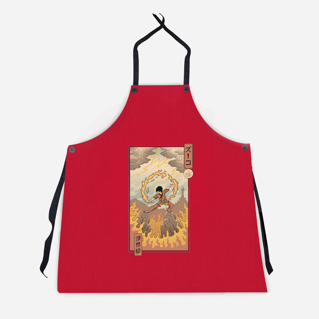 Fire Nomad Ukiyo-e-Unisex-Kitchen-Apron-vp021
