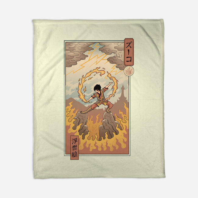 Fire Nomad Ukiyo-e-None-Fleece-Blanket-vp021