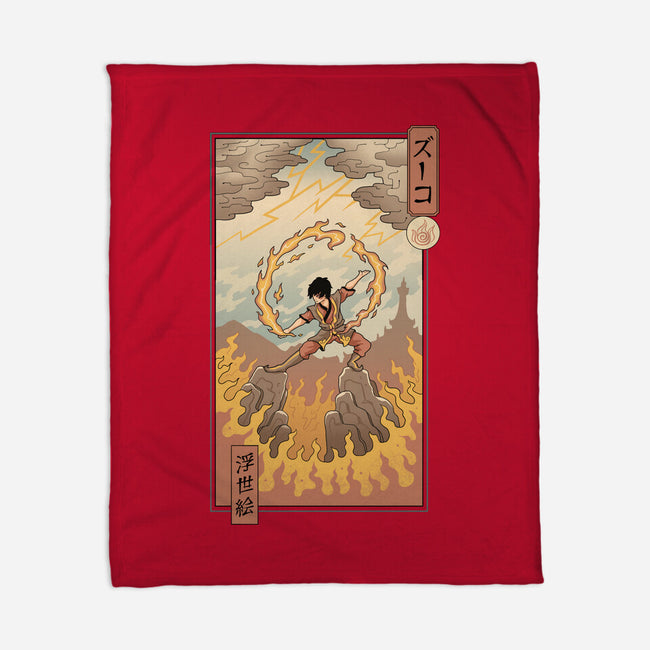 Fire Nomad Ukiyo-e-None-Fleece-Blanket-vp021