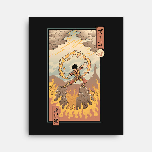 Fire Nomad Ukiyo-e-None-Stretched-Canvas-vp021