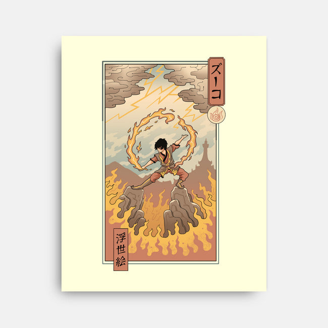 Fire Nomad Ukiyo-e-None-Stretched-Canvas-vp021