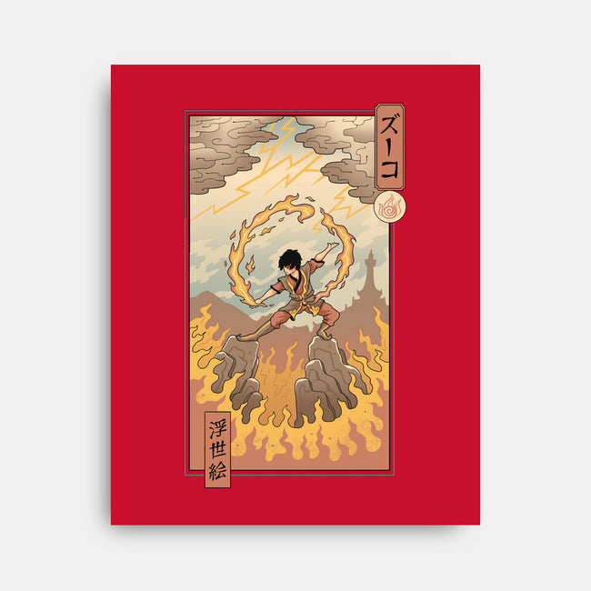 Fire Nomad Ukiyo-e-None-Stretched-Canvas-vp021