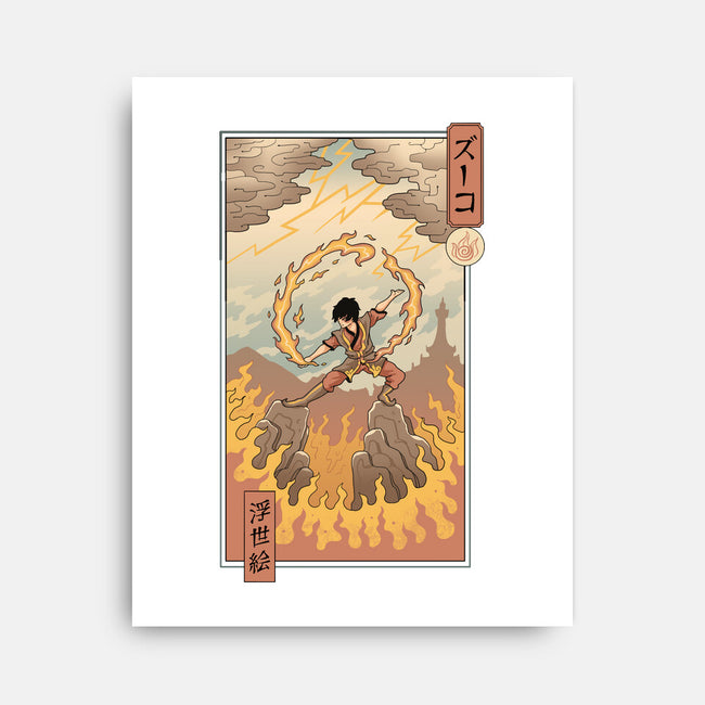 Fire Nomad Ukiyo-e-None-Stretched-Canvas-vp021